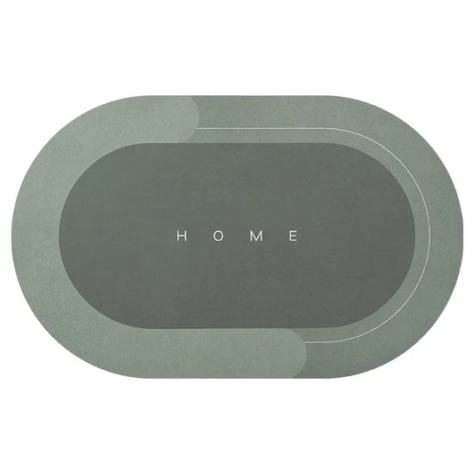 (50*80cm) Bath / Kitchen Entrance Waterproof Oval Mat (EGM016)