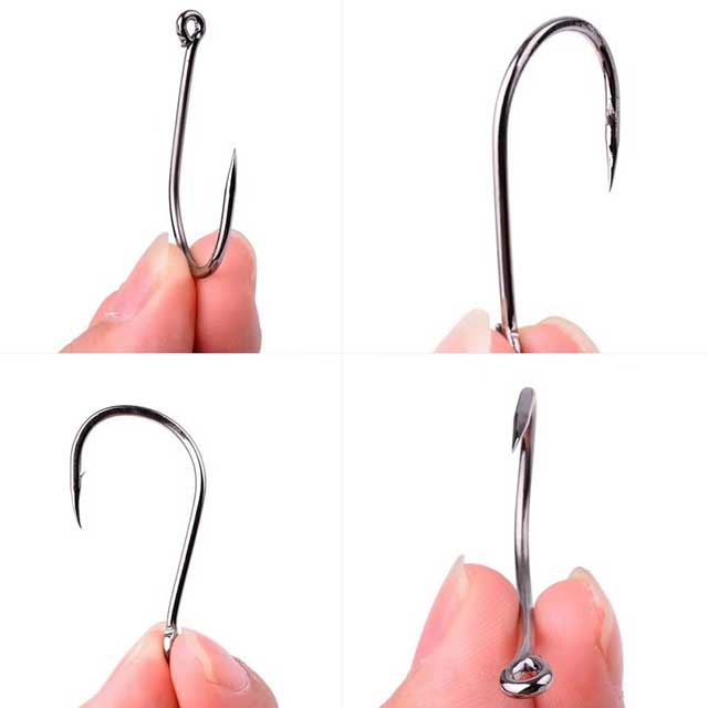 50PCS Circle Carp Fishing Hooks – Ring Eyed Single Jig Fishhooks | Japanese Tackle for Freshwater & Saltwater