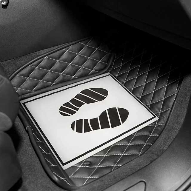 50PCS Disposable Car Foot Mats – Portable Paper Vehicle Floor Protectors for Interior Protection & Auto Accessories