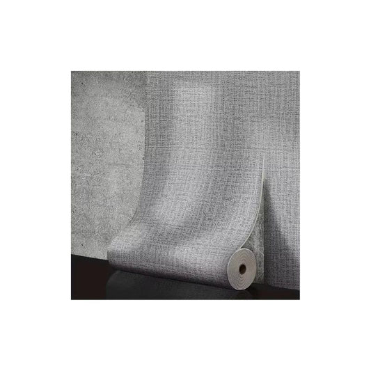50cm x 5m Self-Adhesive Linen-Texture 3D Foam Wallpaper – Thickened Waterproof Solid Color Wall Stickers for Home Interior Decoration