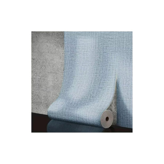 50cm x 5m Self-Adhesive Linen-Texture 3D Foam Wallpaper – Thickened Waterproof Solid Color Wall Stickers for Home Interior Decoration