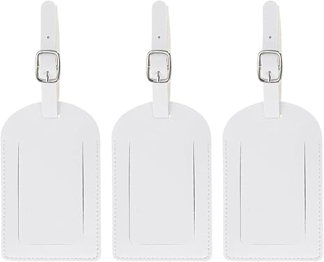 Leather Tags for Suitcases Privacy Protection Luggage Identifier Travel Bag Labels