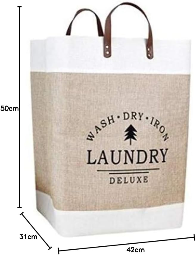 Panier à linge pliant grande capacité – Panier à linge sale en tissu durable et boîte de rangement ménagère pour l'organisation de la maison
