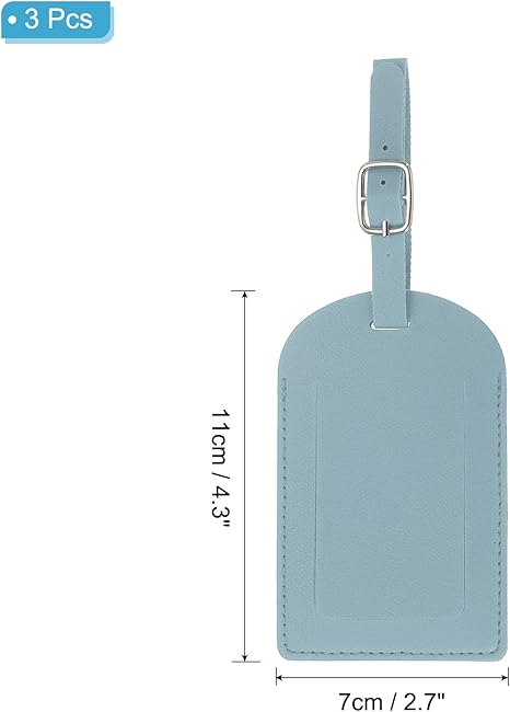 Leather Tags for Suitcases Privacy Protection Luggage Identifier Travel Bag Labels