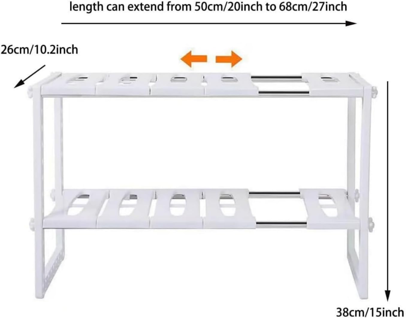 Stackable Cabinet Organizer Shelves | Versatile Kitchen Counter & Pantry Storage Rack