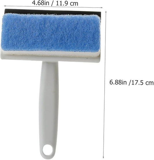 Double-Sided Window Squeegee Cleaning Brush for Bathroom Glass & Window Washing Tool