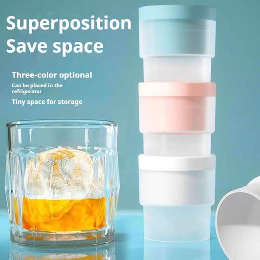 Large Round Silicone Ice Hockey Mold – Spherical Ice Cube Maker for Cocktails and Barware