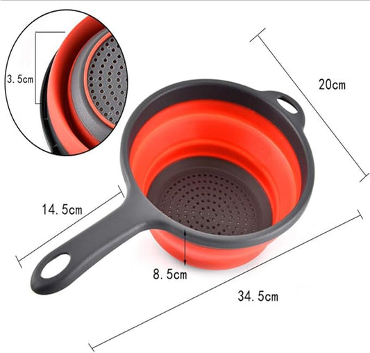 Foldable Silicone Filter Baskets with Handle