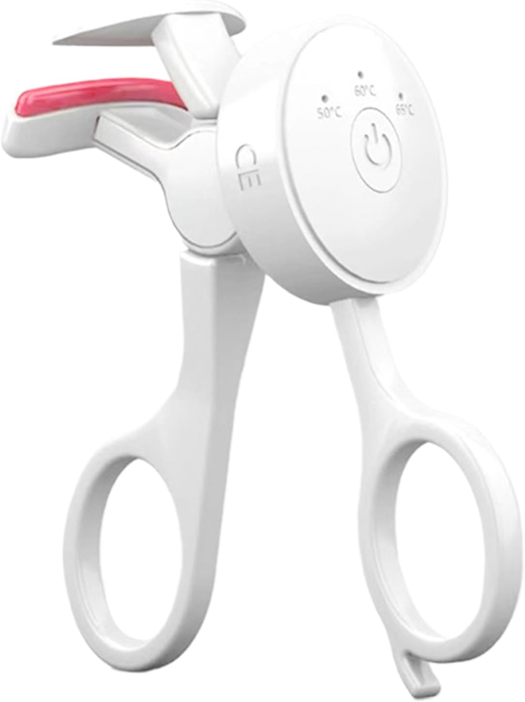 Recourbe-cils chauffant sans cadre GECOMO – Contrôle intelligent de la température – Rechargeable par USB et outil électrique longue durée pour rehaussement des cils (blanc)