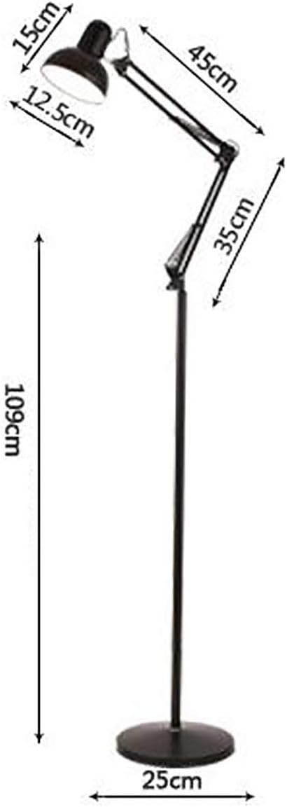 LED Floor Lamp for Living Room – Dimmable Indoor Standing Reading Light – Adjustable Floor Stand Lamp for Bedroom & Modern Office Decoration