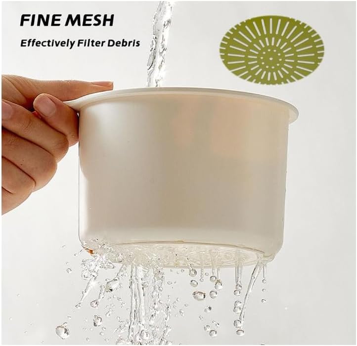 2-in-1 Sink Drain Basket & Faucet Hanging Filter | Adjustable Sponge Rack & Waste Collector | Automatic Dumping Kitchen Sink Organizer
