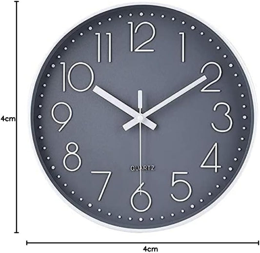8-Inch Quartz Wall Clock – Silent Non-Ticking Mute Clock – Cubic Digital Wall Clock for Living Room, Bedroom & Office Decoration