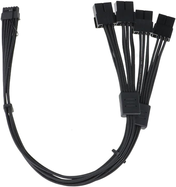 16-Pin (12+4) PCIe 5.0 GPU Extension Cable – 3×8 (6+2) to 12VHPWR for RTX 3090 Ti / 4080 / 4090