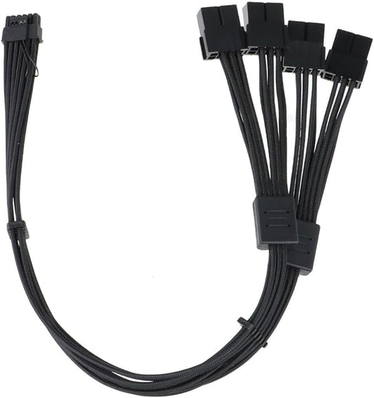 16-Pin (12+4) PCIe 5.0 GPU Extension Cable – 3×8 (6+2) to 12VHPWR for RTX 3090 Ti / 4080 / 4090