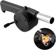 Ventilateur de barbecue portatif à manivelle – Souffleur d'air manuel avec contrôle de vitesse de précision – Souffleur de barbecue résistant à la chaleur pour barbecue extérieur, charbon de bois et foyers