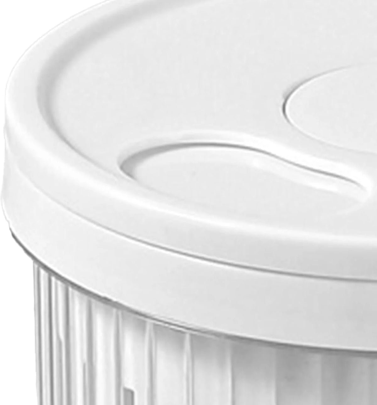 Mini-récipient de conservation avec passoire – Bol rond pour laver, égoutter et conserver les fruits et légumes (blanc, 12 × 8,6 cm)
