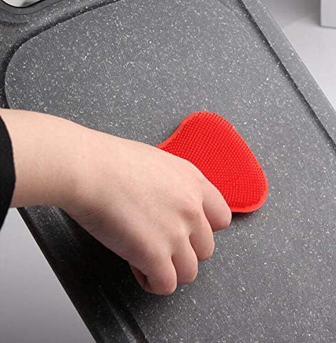 1 PIECE Silicone Dish Washing Brush & Scrubber Set - Durable Silicone Scouring Pad for Pots, Pans, and Fruit - Versatile Kitchen Cleaning Tool