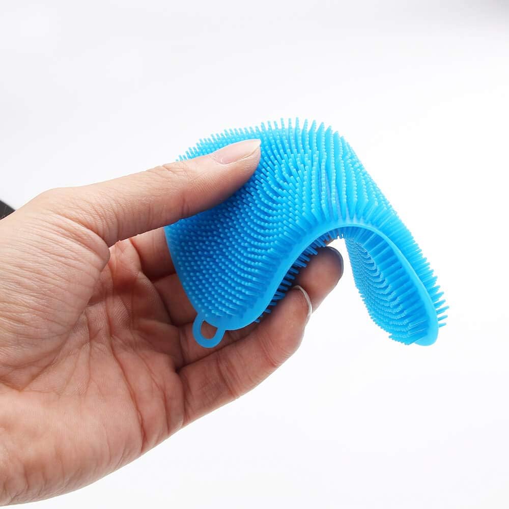 1 PIECE Silicone Dish Washing Brush & Scrubber Set - Durable Silicone Scouring Pad for Pots, Pans, and Fruit - Versatile Kitchen Cleaning Tool