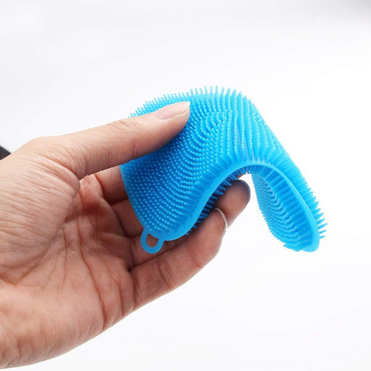 1 PIECE Silicone Dish Washing Brush & Scrubber Set - Durable Silicone Scouring Pad for Pots, Pans, and Fruit - Versatile Kitchen Cleaning Tool