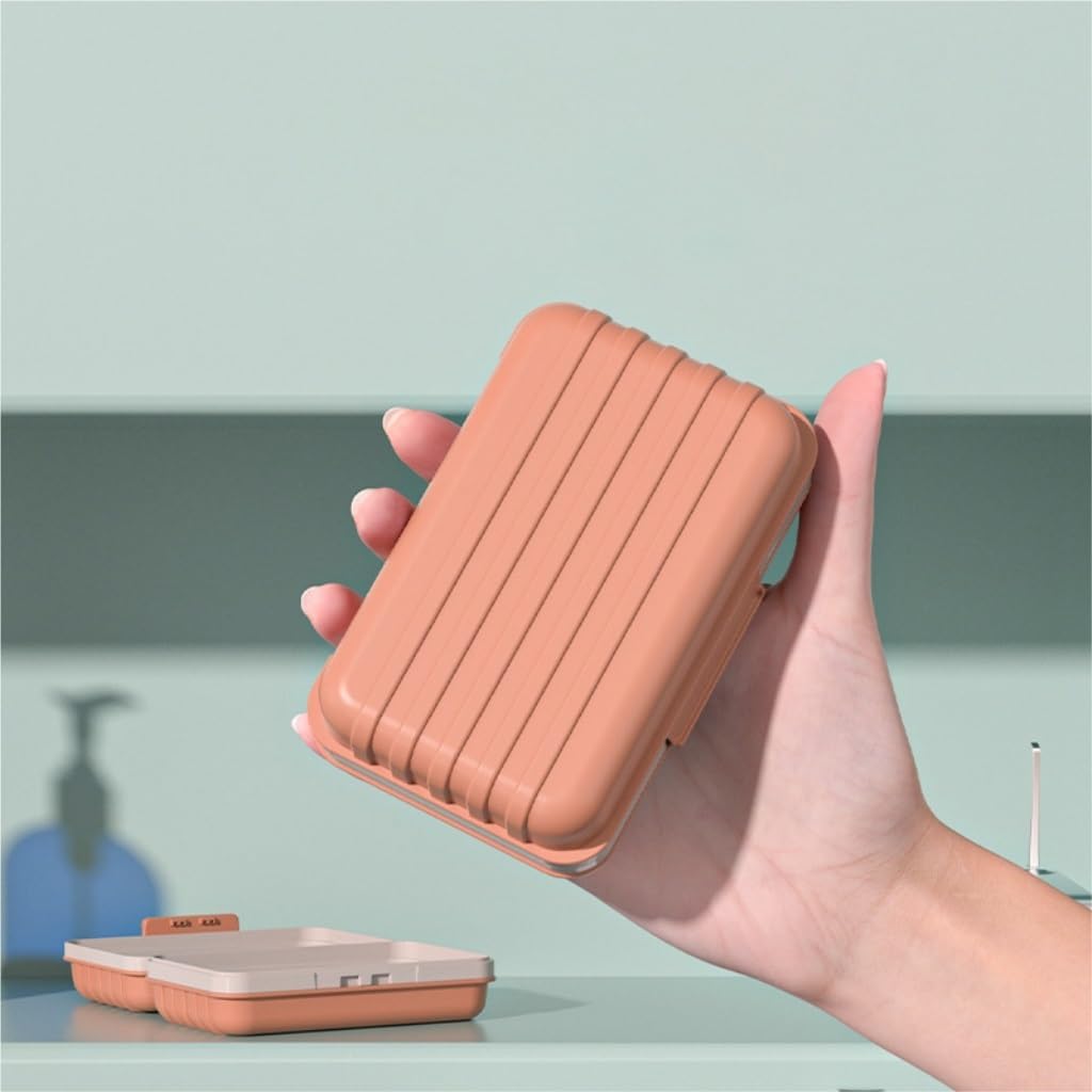 Travel Soap Box with Leak-Proof Lid – Portable Waterproof Soap Case for Home & Travel – Keep Soap Dry & Mess-Free – Durable Plastic Soap Dish for Gym, Camping, and Business Trips (White / Blue / Orange)