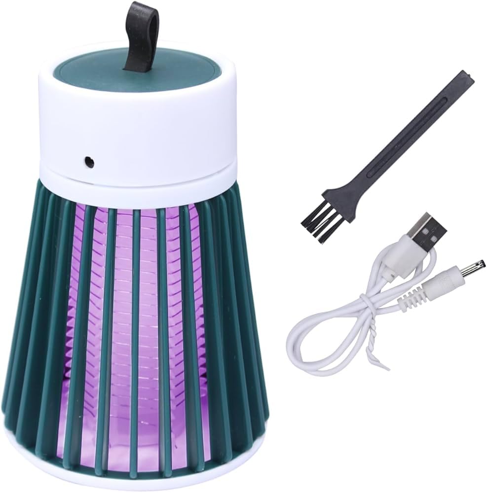 Lampe anti-moustiques électrique USB – Piège à insectes UV portable pour usage domestique intérieur