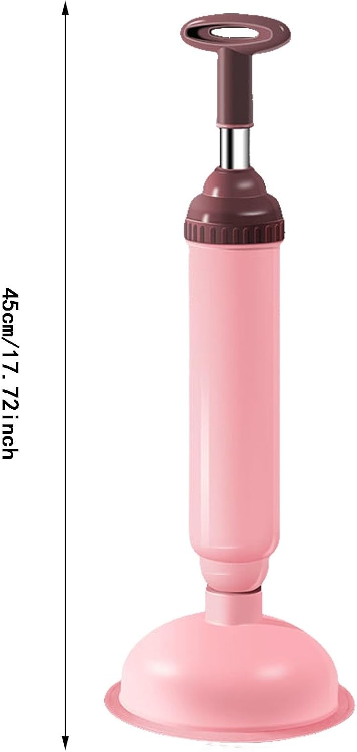 High-Pressure Air Toilet Plunger – Professional Drain Blaster & Clog Remover – Flexible Sewer Unclogging Tool for Bathroom, Kitchen, and Sinks (Pink/Blue/Green)