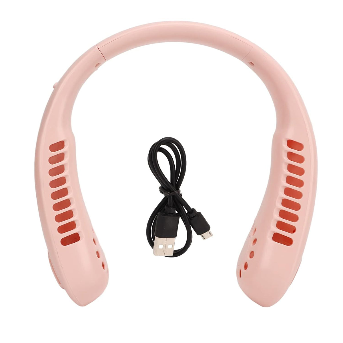 Leafless Neck Fan USB Rechargeable – Portable Bladeless Personal Fan with 360° Airflow & 3-Speed Cooling for Travel, Office & Outdoor Use