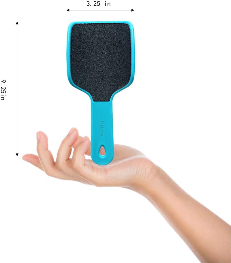 U-Shaped Curved Foot File – Double-Sided Callus Remover & Dead Skin Scrubber – Professional Pedicure Tool for Smooth Heels & Soles (Green/Pink/Blue/Black)