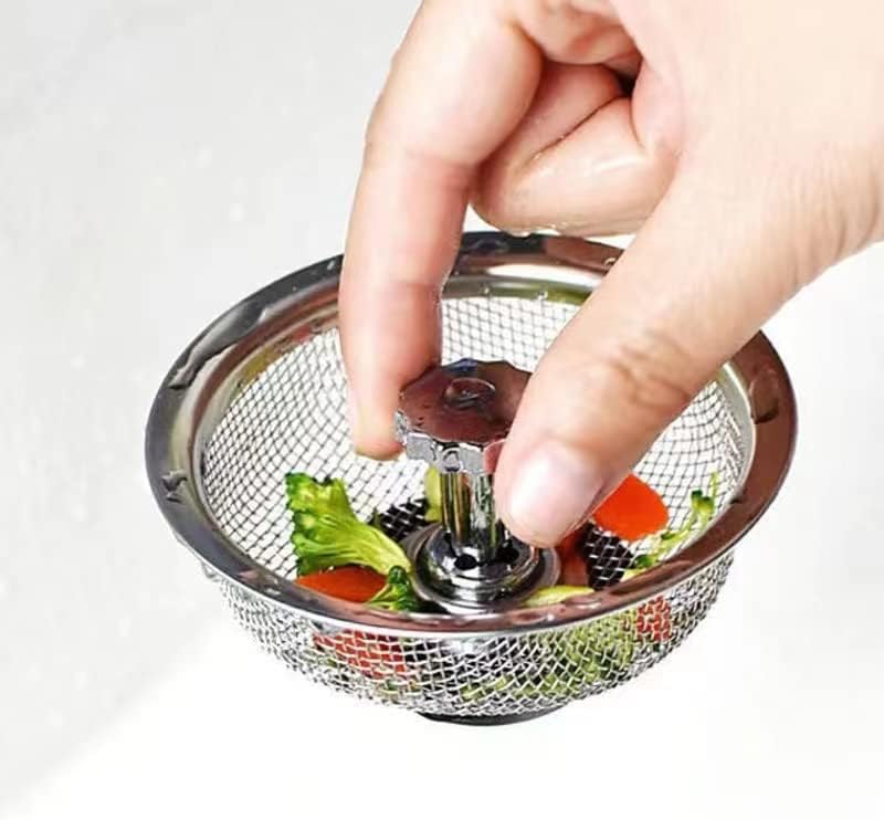 Remplacement de la crépine d'évier de cuisine | Panier de vidange en maille d'acier inoxydable et filtre de trou d'évacuation