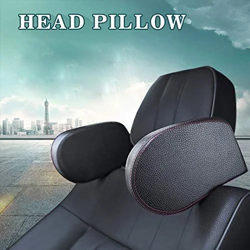 Adjustable Memory Foam Car Headrest Pillow – U-Shaped Neck & Head Support Cushion for Kids & Adults, Universal Car Seat Travel Pillow