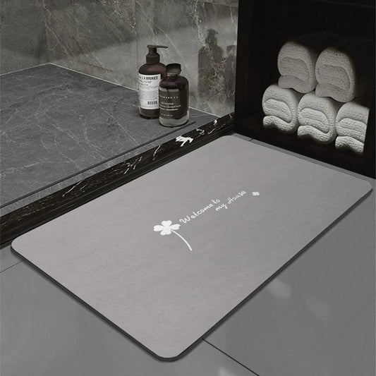 40*60cm Rectangular Absorbent Anti Slip Rubber Quick Dry Bath Mat (EGM006)