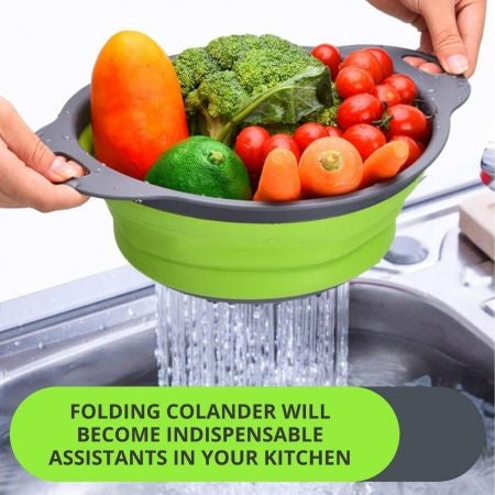 Passoire Pliante en Silicone pour Cuisine 23 x 11 cm
