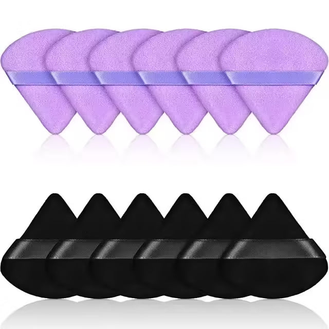 Velvet Triangle Makeup Sponges – Soft, Reusable Blending Tools for Flawless Application | Face & Beauty Sponges