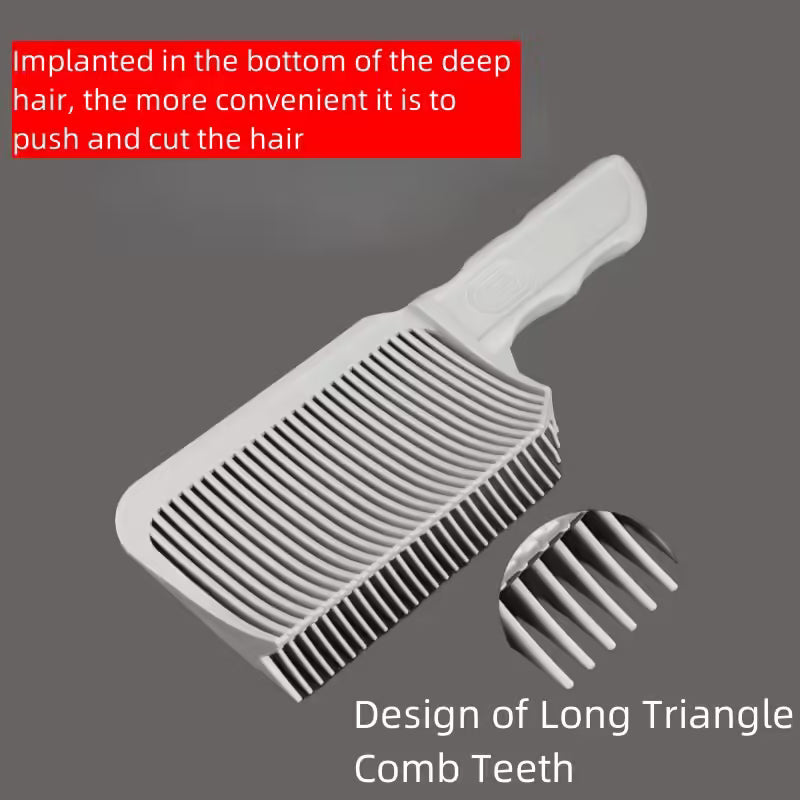 Fading Comb - Professional Barber Clipper Blending Tool for Men - Heat Resistant Fade Brush for Salon Styling