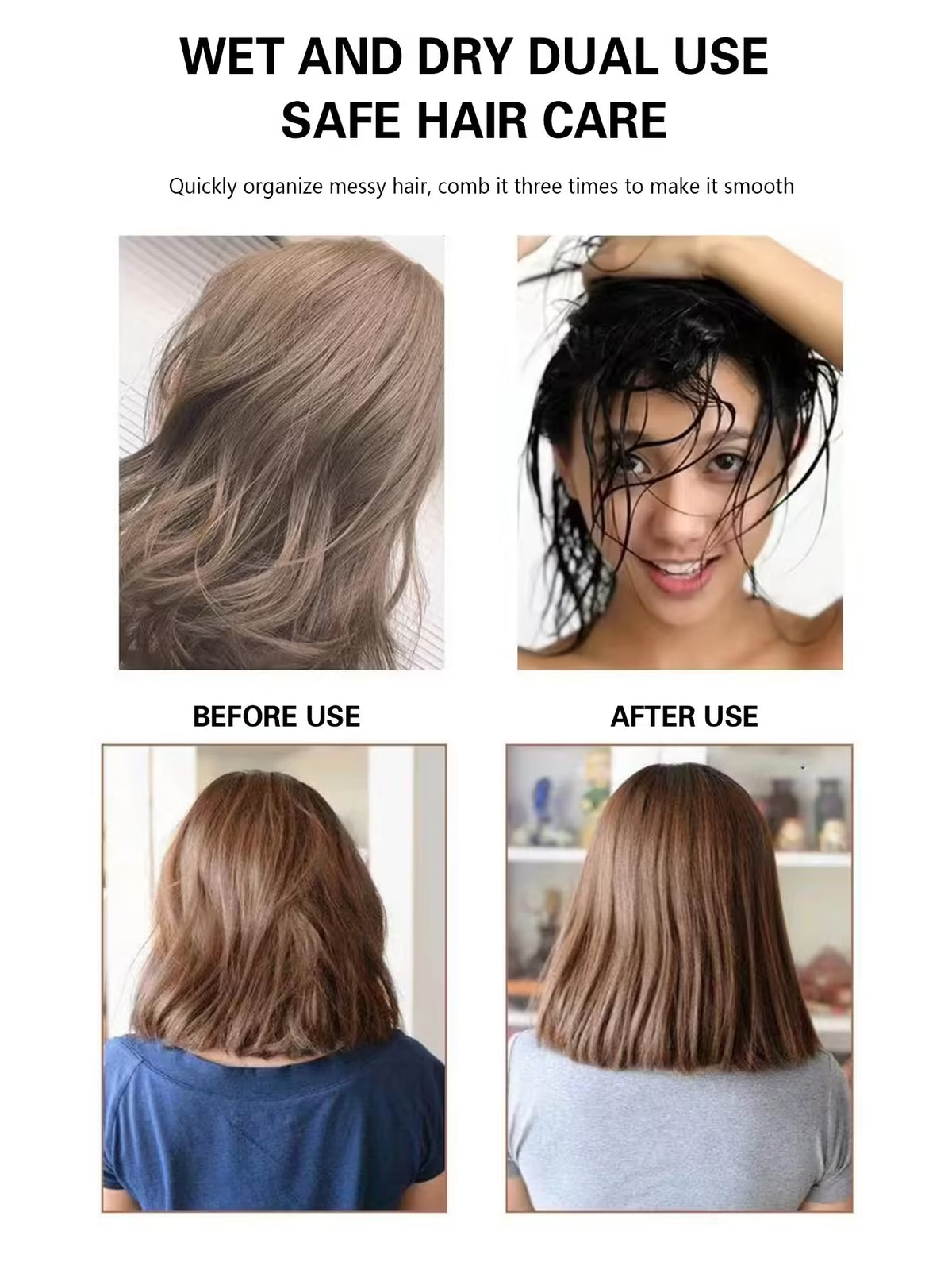 Air Cushion Comb - Massage, Anti-static, Hollow Out Design - Wet Curly Hair Brushes, Barber Styling Tool
