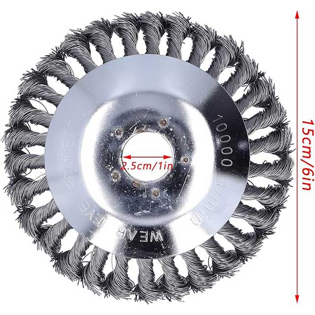 6 Inch Heavy Duty Steel Wire Weed Trimmer Head Replacement