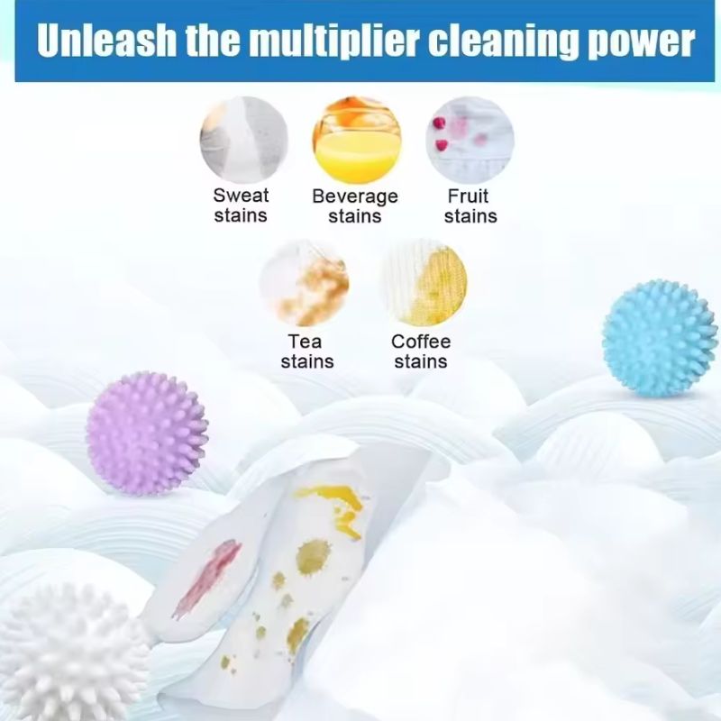 1 Piece Reusable Silicone Anti-Fouling Laundry Balls – Essential Drum Cleaning & Anti-Tangle Supplies