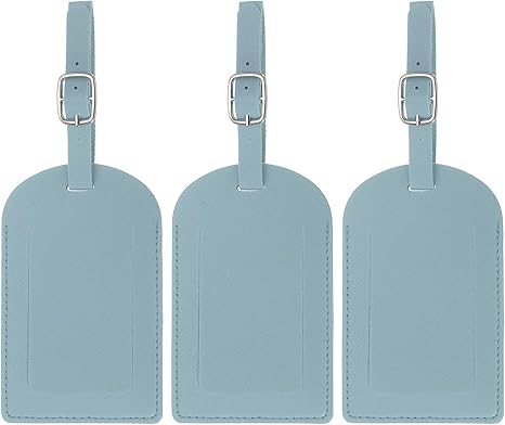 Leather Tags for Suitcases Privacy Protection Luggage Identifier Travel Bag Labels