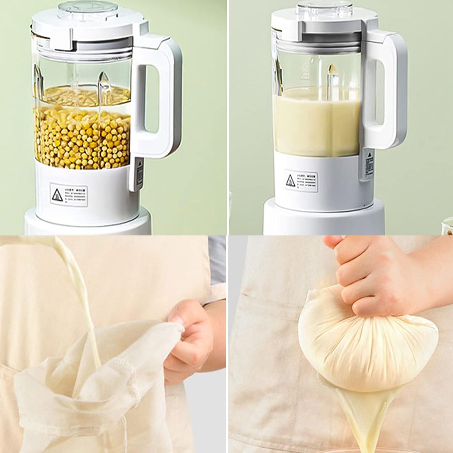 (30*40CM) Reusable Cotton Gauze Strainer Bags – Food-Grade Tofu & Cheesecloth Filter – Drawstring Cotton Bags for Butter, Nut Milk, and Coffee