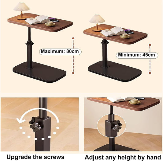 Simple Modern Coffee Table – 2-Tier Side Table & Bedside Storage Rack – Versatile Sofa End Table for Living Room & Bedroom