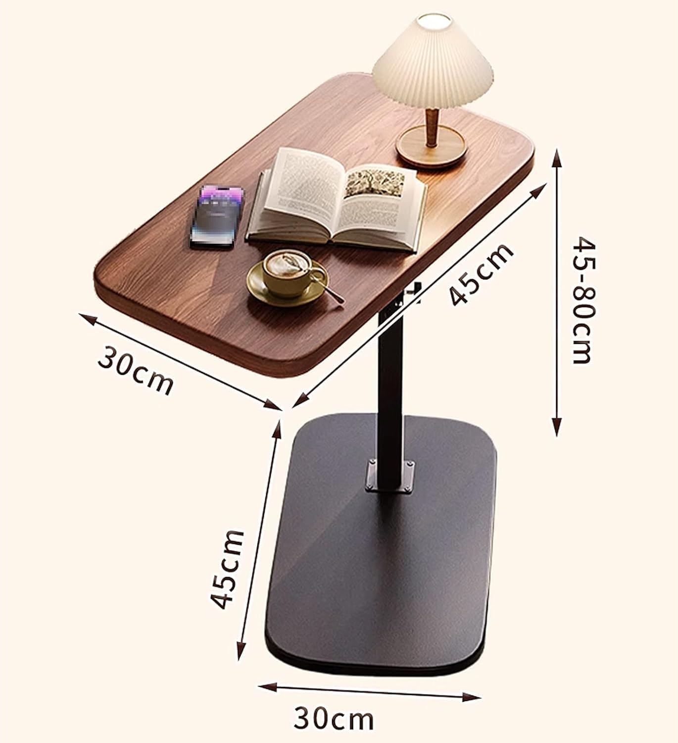 Simple Modern Coffee Table – 2-Tier Side Table & Bedside Storage Rack – Versatile Sofa End Table for Living Room & Bedroom