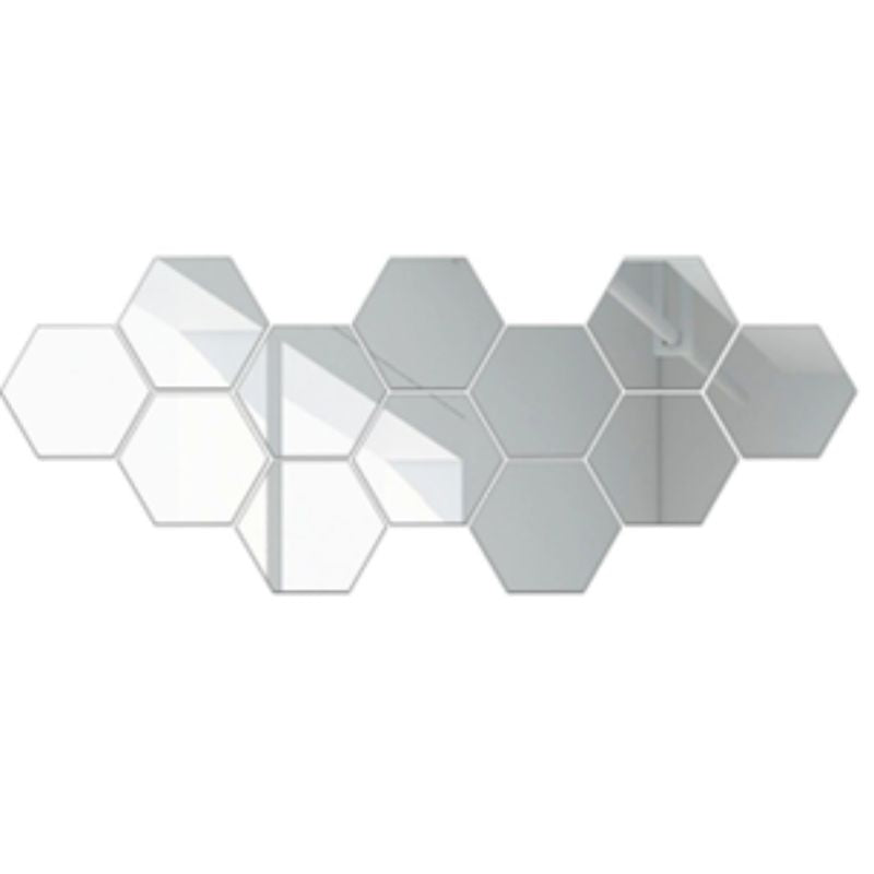 12 Pcs 3D Hexagone Miroir Stickers Muraux – Décoration Murale Géométrique DIY Or Rose pour Salon, Fond de TV et Salle de Bain – Décoration Intérieure Moderne