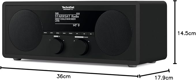 TechniSat DIGITRADIO 450 DAB+ Internet Radio with Bluetooth, Wi-Fi, UPnP & FM – 20W Stereo