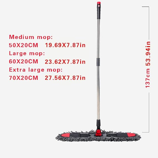 Large Microfiber Floor Mop – Professional Wet & Dry Cleaning Mop for Hardwood, Tile, Laminate, Office & Garage Floors