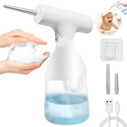 Pistolet distributeur de mousse liquide électrique 350 ml – Machine moussante automatique continue – « Dieu de la bulle » portable pour shampoing et nettoyant visage – Mousseur de détergent polyvalent pour salle de bain