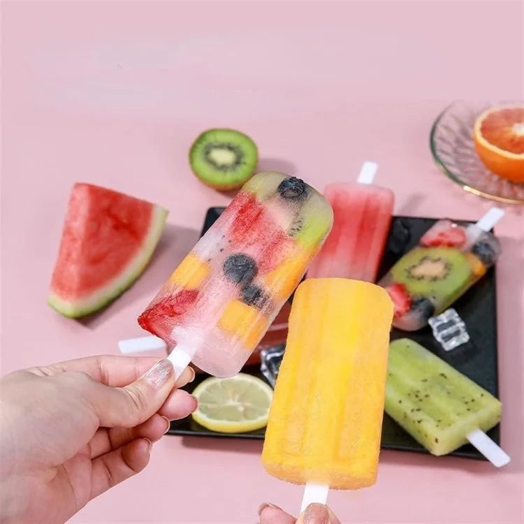 Moule à sucettes glacées et à crèmes glacées en plastique – Plateau réutilisable à grilles multiples pour friandises congelées 15 x 9 x 3 cm