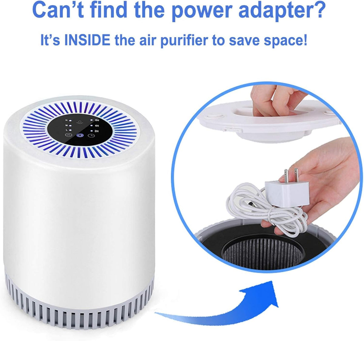 908 HEPA Air Purifier for Bedroom & Home – Air Cleaner for Allergies, Pets, Smoke, Mold & Pollen with Timer
