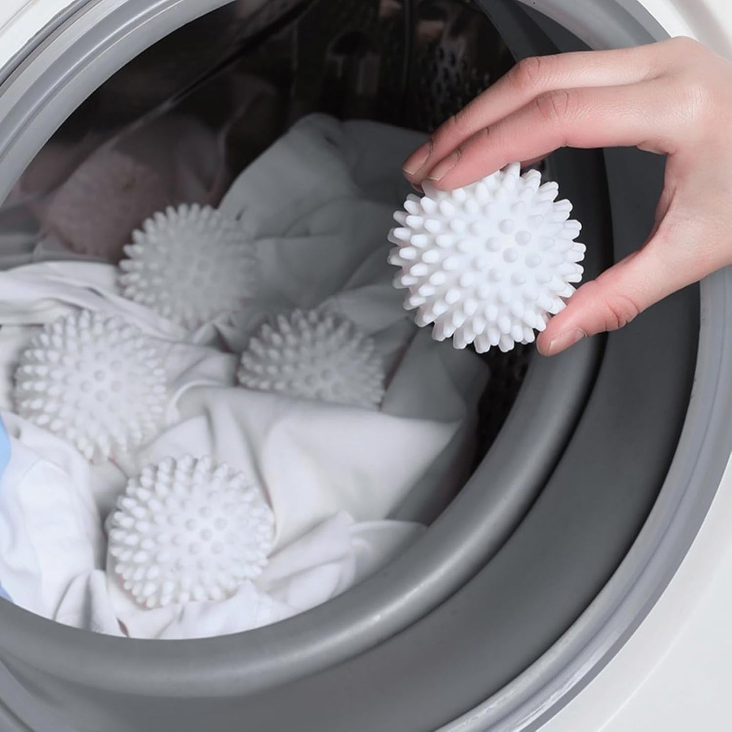 1 Piece Reusable Silicone Anti-Fouling Laundry Balls – Essential Drum Cleaning & Anti-Tangle Supplies