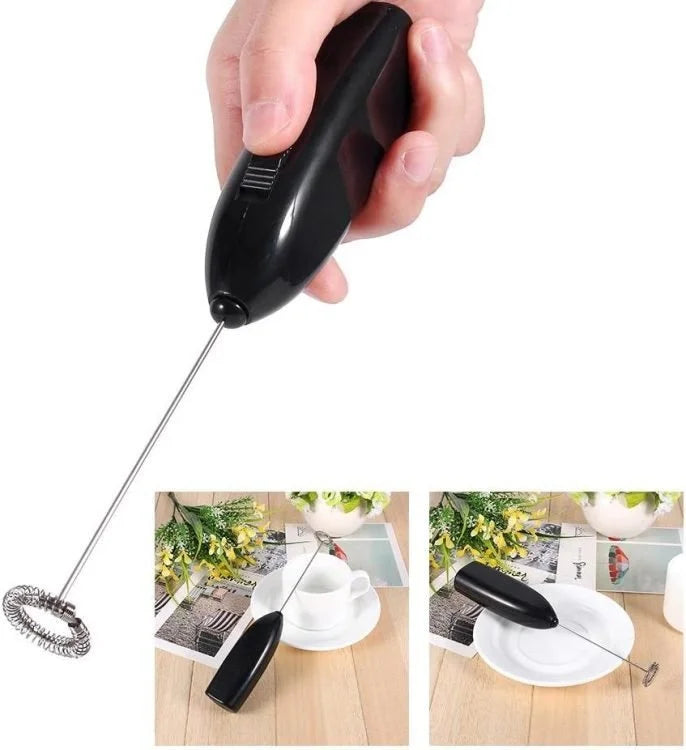 Electric Milk Frother Handheld Coffee Stirrer – Portable Mini Electric Whisk for Coffee, Latte, Cappuccino, Matcha, Eggs & Drinks