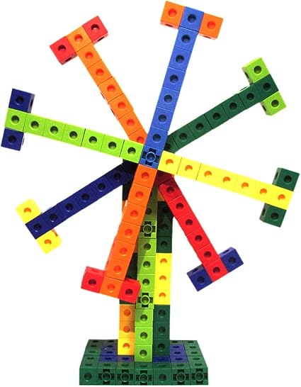 SHAWE 96-Piece Linking Counting Cubes Set | Educational Math Manipulatives, STEM Learning Toy for Kids Ages 3+